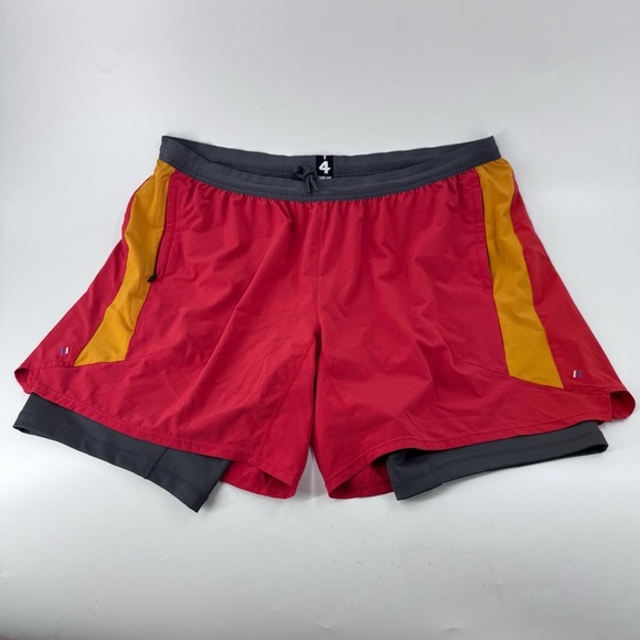 FourLaps Command Shorts Pinot Radiant Yellow Moonlight Layered Built in.Size XXL - Picture 3 of 11